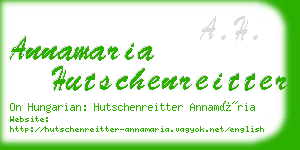 annamaria hutschenreitter business card